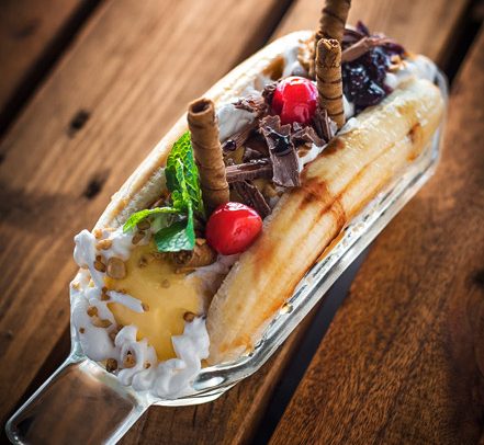 Sobremesa Banana Split